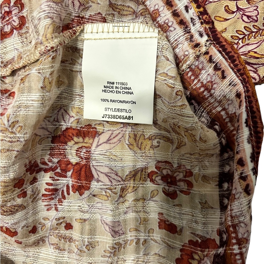 June And Hudson Multicolored Print Blouse Size 1 - image 7